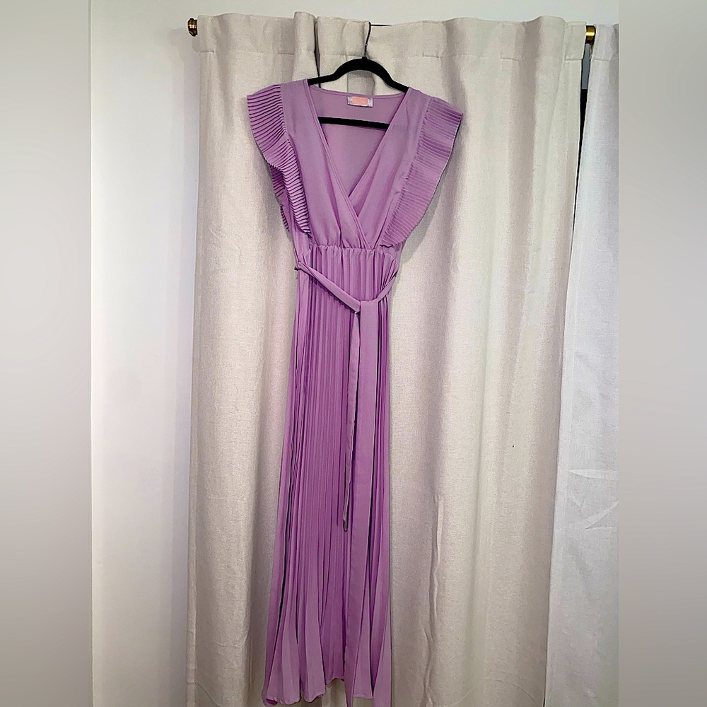 Pleated Maxi Dress